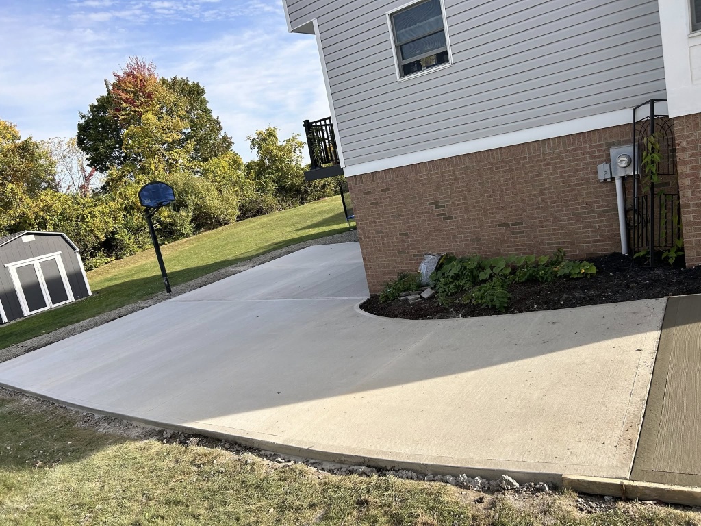 Curved concrete work