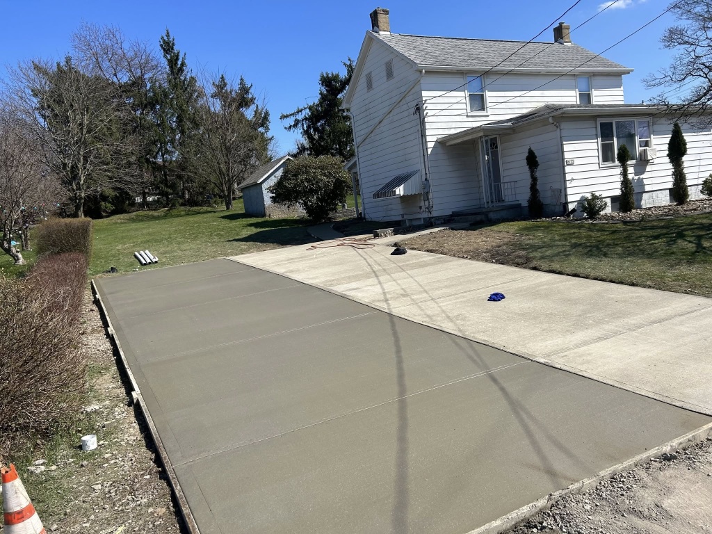 Reinforced driveway