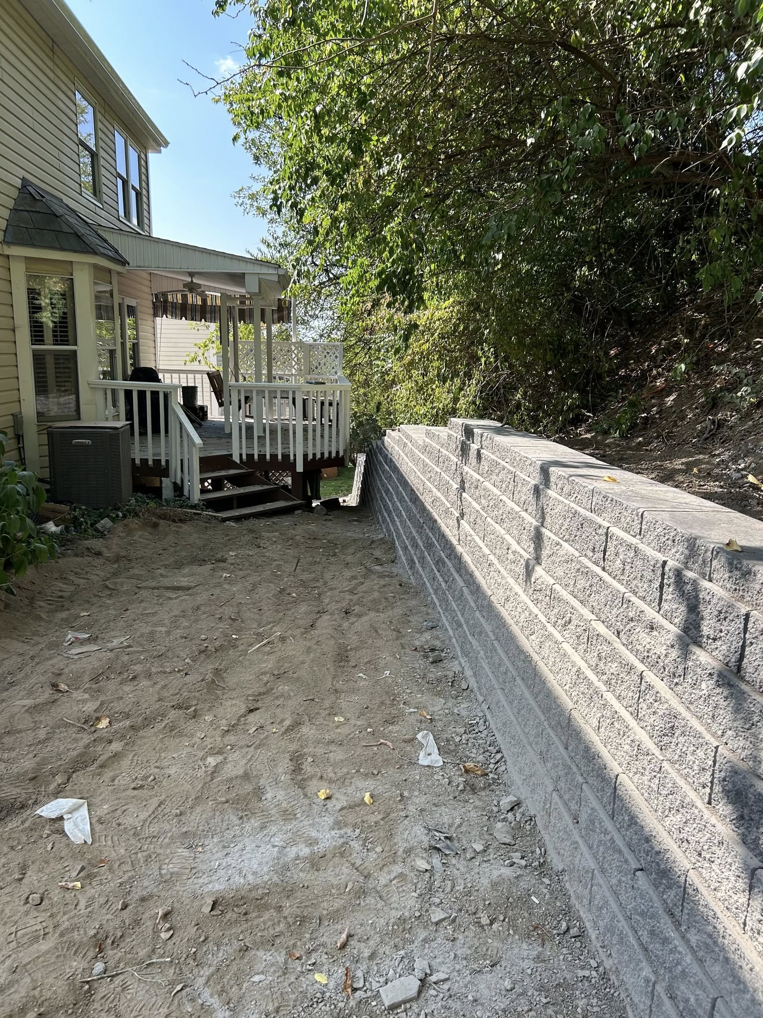 Tiered Retaining Wall